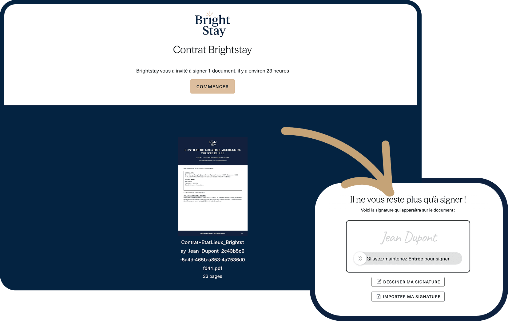 Générez le contrat