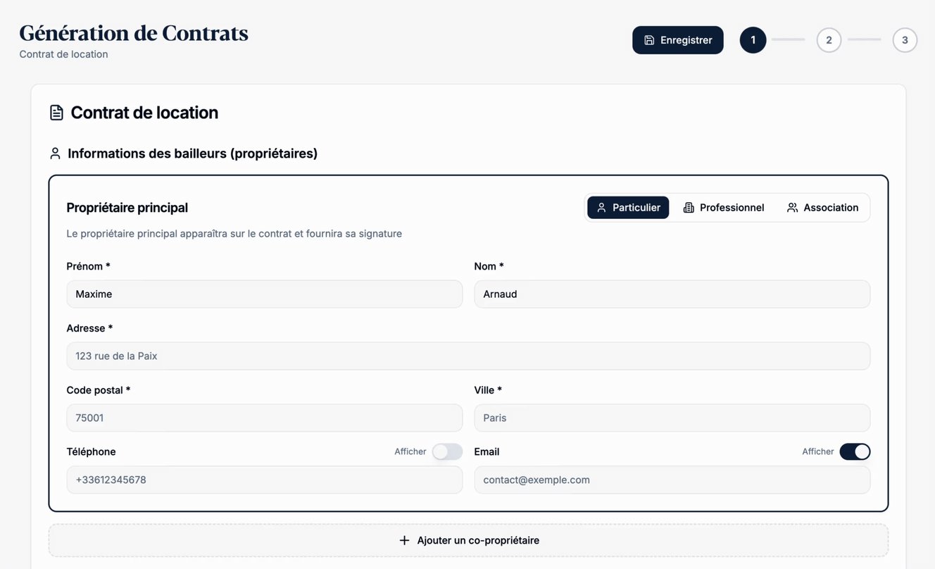 Structurez les parties